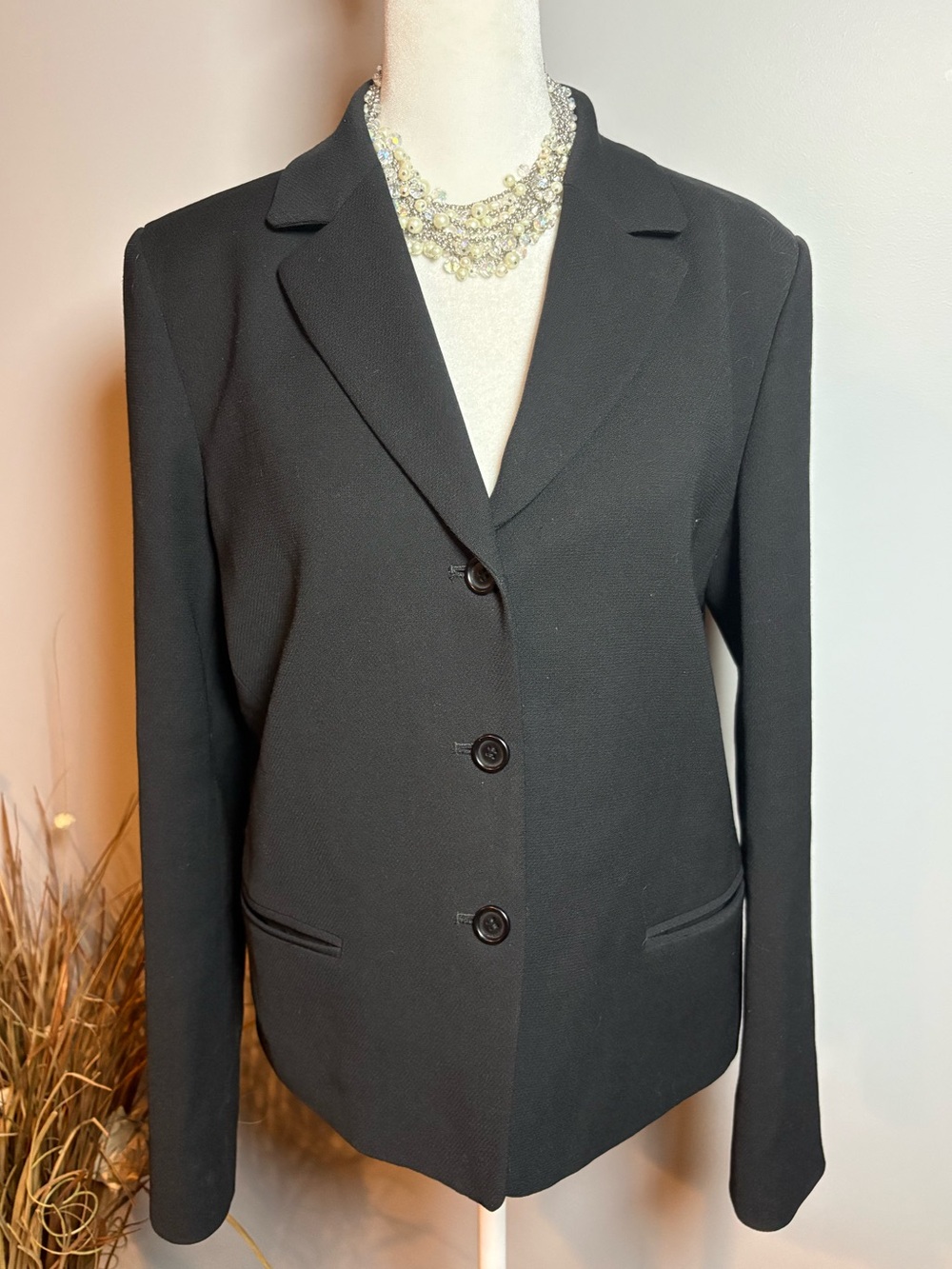 J.Crew Black 100% Wool Blazer Size 6 Made in Japan